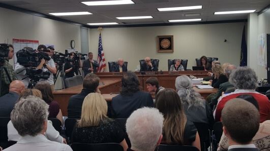 The courtroom where the final decision was delivered.